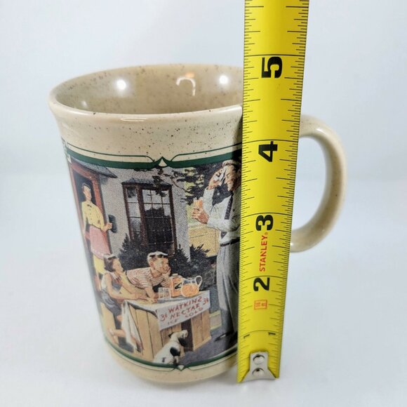 Watkins Mug Cup 1955 Calendar Almanac Coffee Stoneware Made In England Tea - Picture 8 of 9